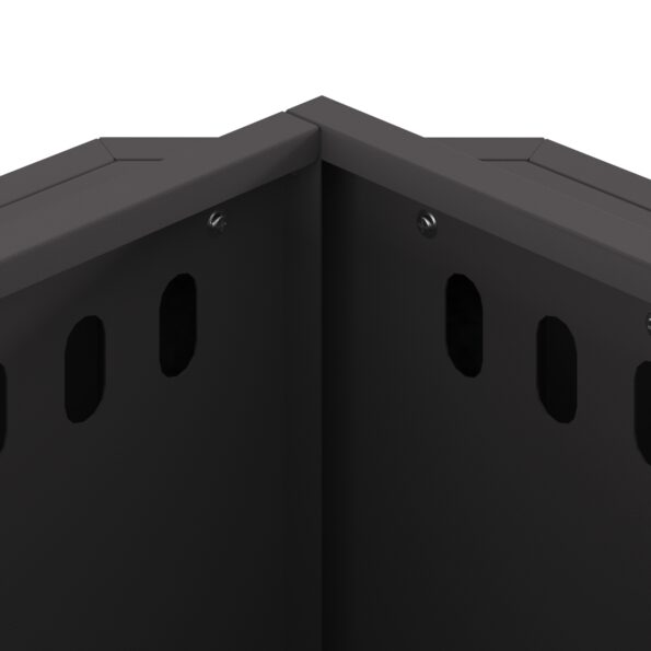 vidaXL Bezdymový ohnisko, čierne 38x38x51 cm, oceľ – Obrázok 6