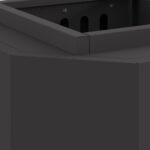 vidaXL Bezdymový ohnisko, čierne 38x38x51 cm, oceľ – Obrázok 7