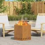 vidaXL Nezafajčený ohnisko hexagonálne 58x58x51 cm z ocele odolnej voči poveternostným vplyvom