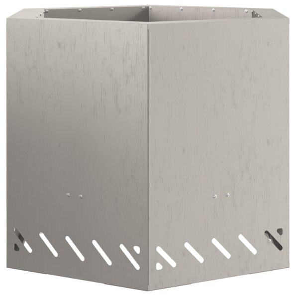 vidaXL Nezafajčený ohnisko hexagonálne 58x58x51 cm z ocele odolnej voči poveternostným vplyvom – Obrázok 4