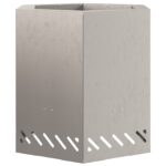 vidaXL Bezdymový ohnisko hexagonálne 48x48x51 cm z weathering ocele – Obrázok 4