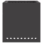 vidaXL Ohnisko bez dymu Štvorcové Čierne 48x48x50 cm Oceľ – Obrázok 4