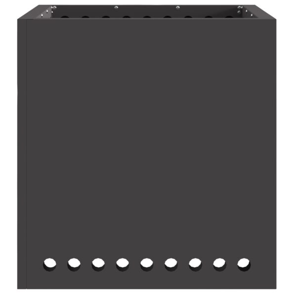 vidaXL Ohnisko bez dymu Štvorcové Čierne 48x48x50 cm Oceľ – Obrázok 4