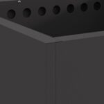 vidaXL Ohnisko bez dymu Štvorcové Čierne 48x48x50 cm Oceľ – Obrázok 7