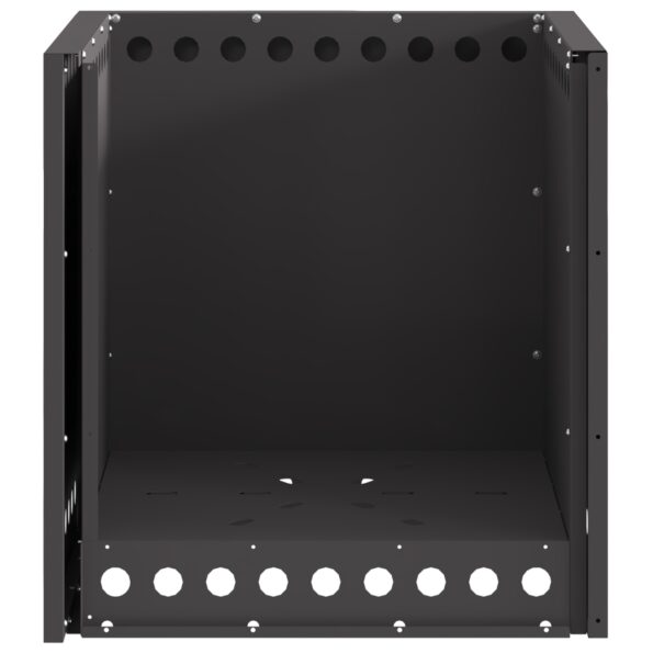 vidaXL Ohnisko bez dymu Štvorcové Čierne 48x48x50 cm Oceľ – Obrázok 8