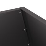 vidaXL Ohnisko Čierne 50x50x100 cm Oceľ – Obrázok 7