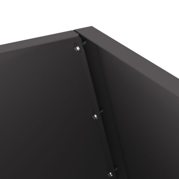 vidaXL Ohnisko Čierne 50x50x100 cm Oceľ – Obrázok 7