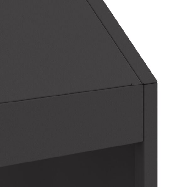 vidaXL Ohnisko Čierne 50x50x100 cm Oceľ – Obrázok 8