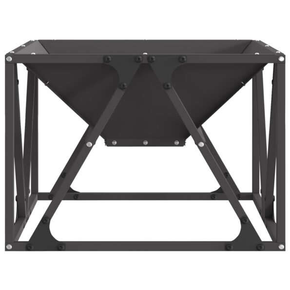858992_4.jpg vidaXL Ohnisko Štvorcové Čierne 50x50x35 cm Oceľ – Obrázok 4