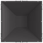 vidaXL Ohnisko Štvorcové Čierne 50x50x35 cm Oceľ – Obrázok 6