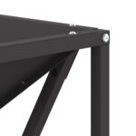 vidaXL Ohnisko Štvorcové Čierne 50x50x35 cm Oceľ – Obrázok 8