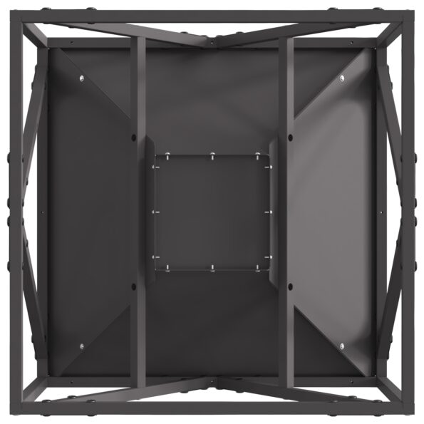 858992_9.jpg vidaXL Ohnisko Štvorcové Čierne 50x50x35 cm Oceľ – Obrázok 9