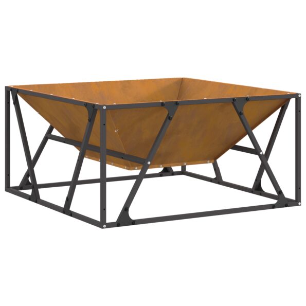 858995_2.jpg vidaXL Ohnisko Štvorcové 80x80x40 cm Zvané Oceli – Obrázok 2