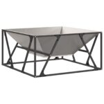 vidaXL Ohnisko Štvorcové 80x80x40 cm Zvané Oceli – Obrázok 4