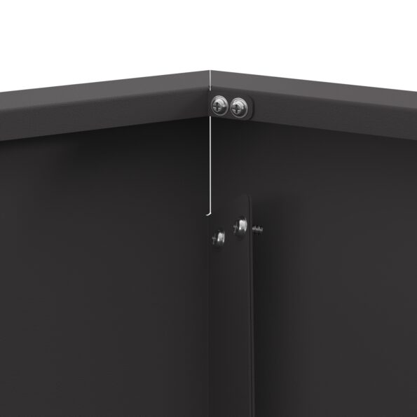 vidaXL Ohnisko Hexagonálne Čierne 75x75x28 cm Oceľ – Obrázok 8