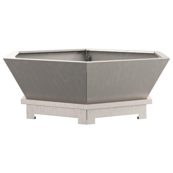 vidaXL Ohnisko Hexagonálne 75x75x28 cm Zvetraná Oceľ – Obrázok 4