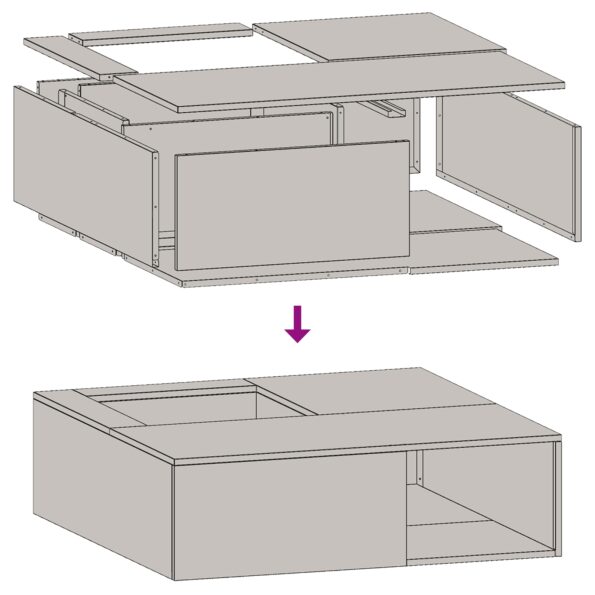 859001_11.jpg vidaXL Ohnisko s úložným priestorom na drevo 100x100x30 cm Zvátraná oceľ – Obrázok 11