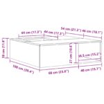 vidaXL Ohnisko s úložným priestorom na drevo 100x100x30 cm Zvátraná oceľ – Obrázok 12