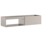 vidaXL Ohnisko s úložným priestorom na drevo 160x45x35 cm Zvetralá oceľ – Obrázok 4