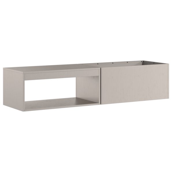 vidaXL Ohnisko s úložným priestorom na drevo 160x45x35 cm Zvetralá oceľ – Obrázok 4