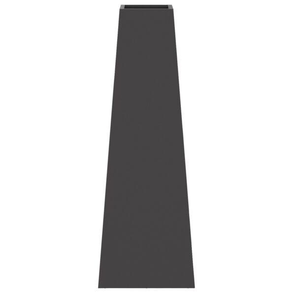 vidaXL Ohnisko Čierne 50x35x100 cm Oceľ – Obrázok 5