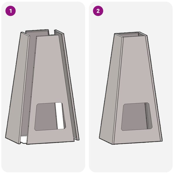 vidaXL Ohnisko 50x35x100 cm Zvetraná oceľ – Obrázok 11