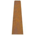 vidaXL Ohnisko 50x35x100 cm Zvetraná oceľ – Obrázok 7