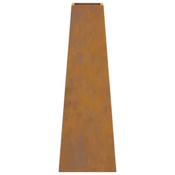 vidaXL Ohnisko 50x35x100 cm Zvetraná oceľ – Obrázok 7