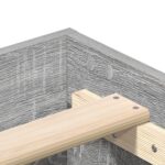 vidaXL Postel 120x190 cm Šedá Sonoma, vyrobená z dreva – Obrázok 9