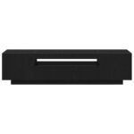 vidaXL TV stolík s LED svetlami, čierny dub, 160x35x40 cm, z inžinierskeho dreva – Obrázok 7