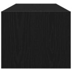 vidaXL TV skrinka čierna dub 100x31x25,5 cm z kompozitného dreva – Obrázok 8