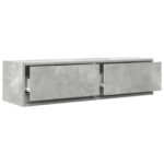 vidaXL TV stolík Betónová šedá Kompozitné drevo 100 x 31 x 25.5 cm – Obrázok 5