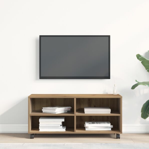 vidaXL TV skrinka Artisan Oak 90x35x35 cm z inžinierskeho dreva – Obrázok 4