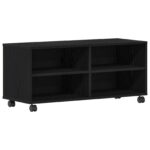 vidaXL TV skrinka čierna 90x35x35 cm z inžinierskeho dreva – Obrázok 2