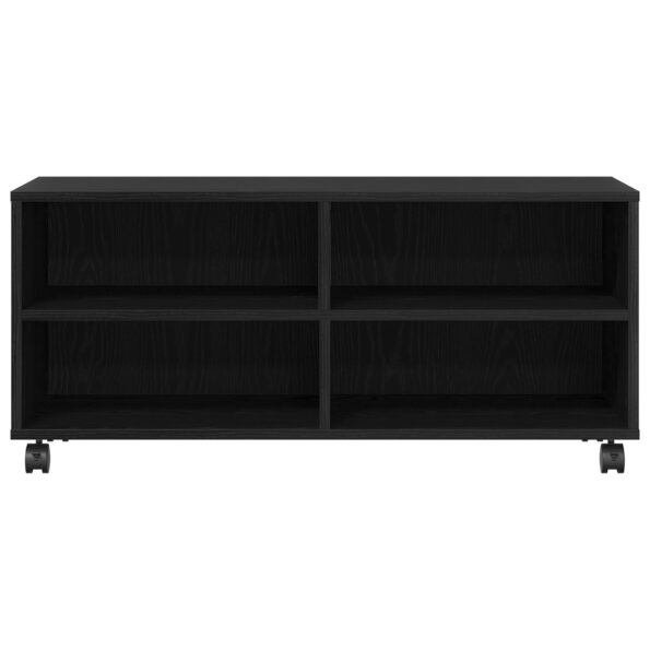 vidaXL TV skrinka čierna 90x35x35 cm z inžinierskeho dreva – Obrázok 5