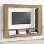 vidaXL TV skrinka na stenu Artisan Oak 152x22x113 cm