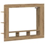 vidaXL TV skrinka na stenu Artisan Oak 152x22x113 cm – Obrázok 2