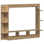 vidaXL TV skrinka na stenu Artisan Oak 152x22x113 cm – Obrázok 7