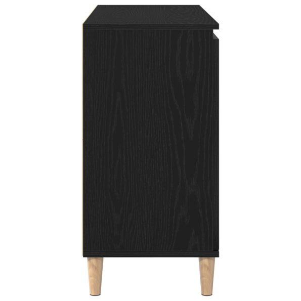vidaXL Servírovacia skriňa Čierna Dub 101x35x60 cm Vyrobená z drevotriesky – Obrázok 8