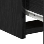 vidaXL Nočné stolíky 2 ks Čierna Dub 50x32x60 cm Kompozitné drevo – Obrázok 11