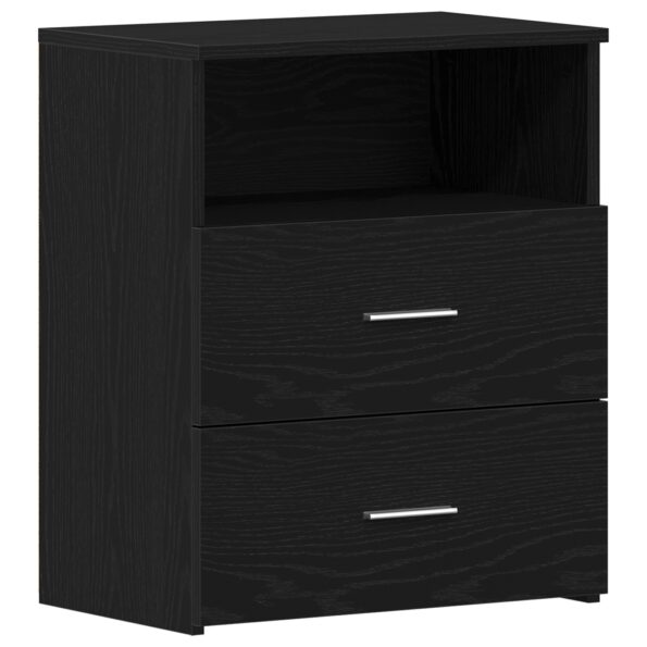 862052_2.jpg vidaXL Nočné stolíky 2 ks Čierna Dub 50x32x60 cm Kompozitné drevo – Obrázok 2