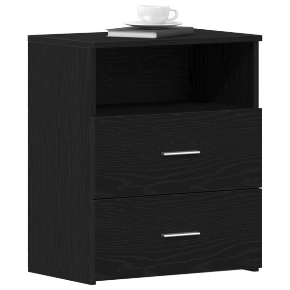 862052_3.jpg vidaXL Nočné stolíky 2 ks Čierna Dub 50x32x60 cm Kompozitné drevo – Obrázok 3