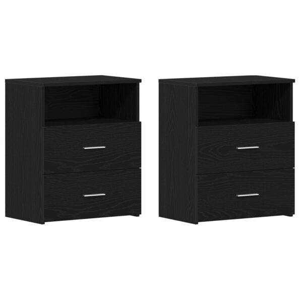 862052_6.jpg vidaXL Nočné stolíky 2 ks Čierna Dub 50x32x60 cm Kompozitné drevo – Obrázok 6