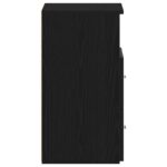 vidaXL Nočné stolíky 2 ks Čierna Dub 50x32x60 cm Kompozitné drevo – Obrázok 9