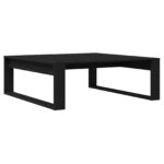 vidaXL Coffee Table Čierna Dub 100x100x35 cm Kompozitné drevo – Obrázok 5