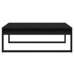 vidaXL Coffee Table Čierna Dub 100x100x35 cm Kompozitné drevo – Obrázok 7