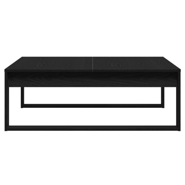 vidaXL Coffee Table Čierna Dub 100x100x35 cm Kompozitné drevo – Obrázok 7