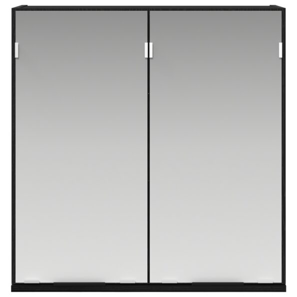 vidaXL Zrkadlová skriňa do kúpeľne - Čierny dub, 64x20x66.5 cm, Vyrobené z kompozitného dreva – Obrázok 7