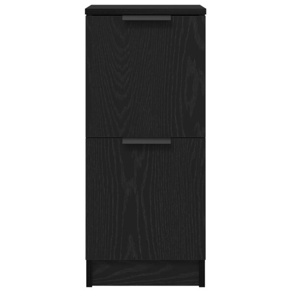 vidaXL Bočné skrine 2 ks v čiernej dube, 30x30x70 cm, vyrobené z inžinierskeho dreva – Obrázok 7