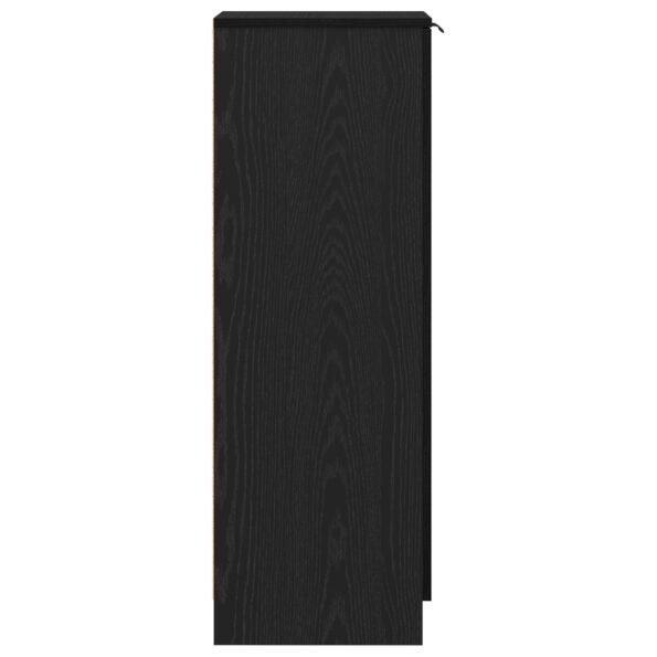 vidaXL Skrinka na topánky, čierny dub, 29,5x35x100,5 cm, kompozitné drevo – Obrázok 8